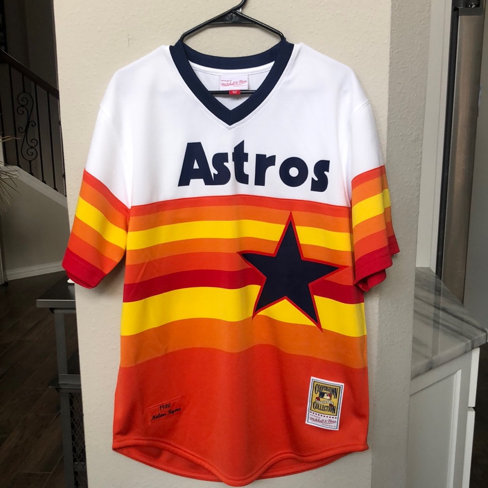 Authentic Jersey Houston Astros Home 1980 Nolan Ryan